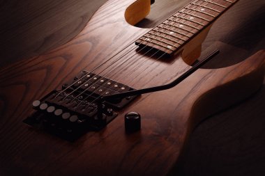 Body of the custom electric guitar clipart