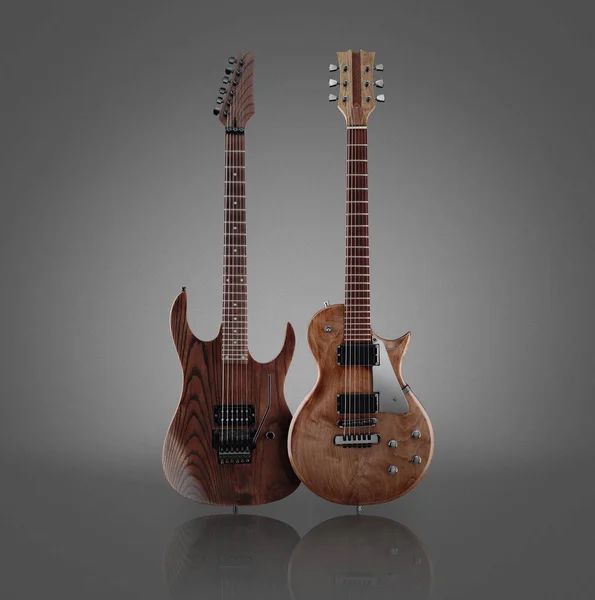 Conjunto de guitarras elétricas personalizadas — Fotografia de Stock