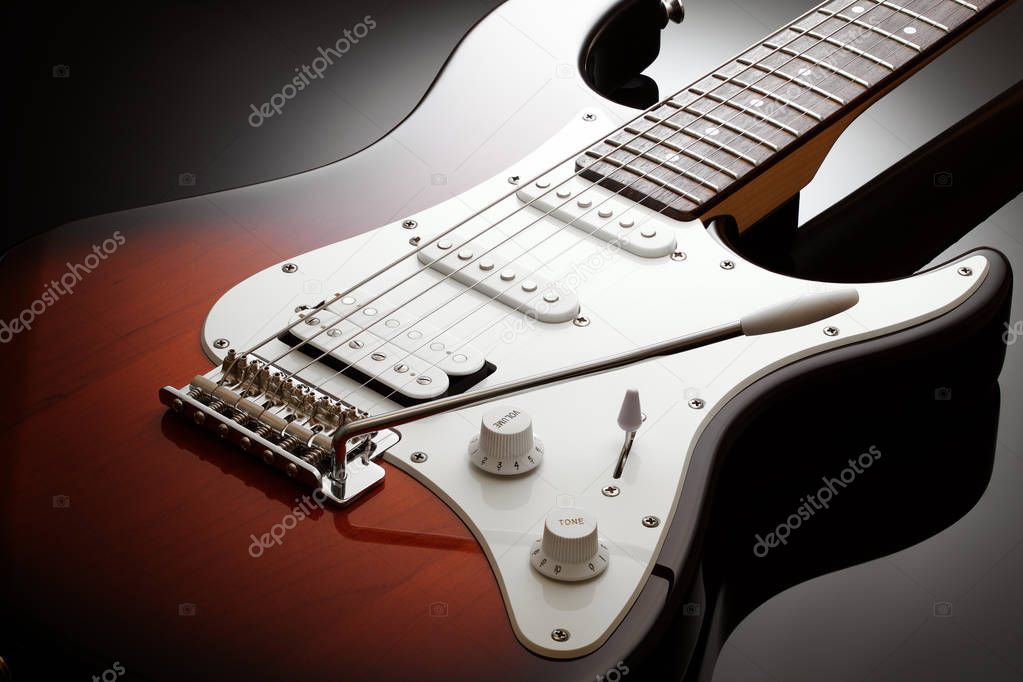 Body of the electric guitar