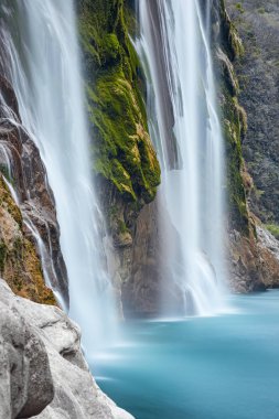 Tamul Waterfall on Tampaon River, Huasteca Potosina, Mexico clipart