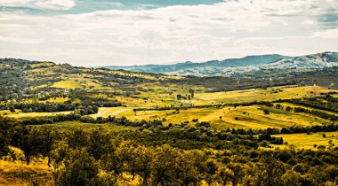 Kurtlar Vadisi köyde. -Valea Plopului-köy, Prahova İlçesi, Romanya