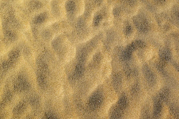 天然金色的沙子纹理 — 图库照片