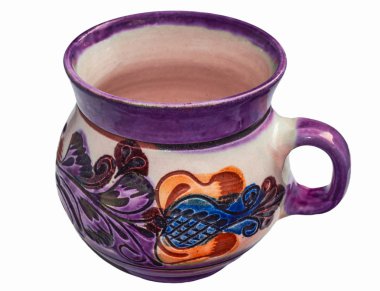 El yapımı seramik kupa