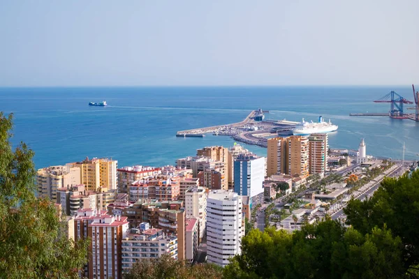 Vista panorámica de la ciudad de Málaga — Foto de Stock