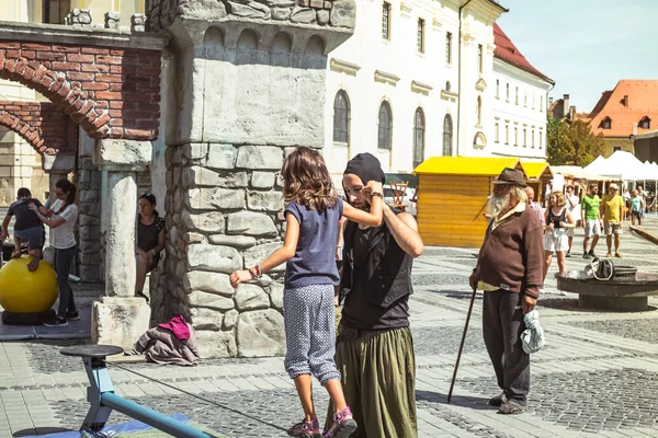 Різні вуличні діяльності — стокове фото