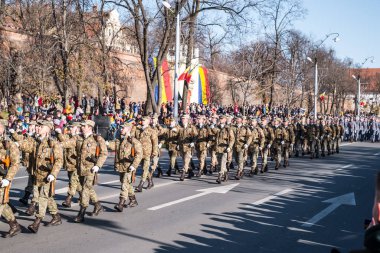 Romanya Ulusal Günü 'nde Askeri Yürüyüş