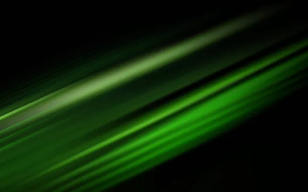 暗闇の中で抽象的な緑色のライト — ストック写真