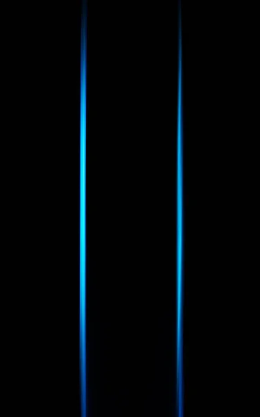 Abstrakte blaue LED-Licht-Elipse-Form auf schwarzem Hintergrund — Stockfoto