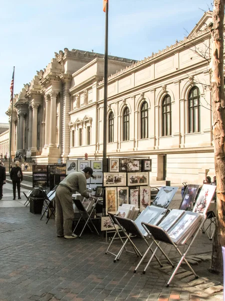 New York Street View met moderne en oude historische gebouwen — Stockfoto