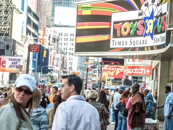 New york street view mit modernen und alten historischen Gebäuden — Stockfoto