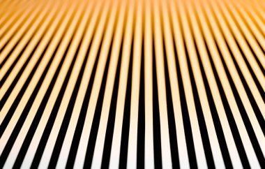 Paralel beyaz ve turuncu gölgeler.