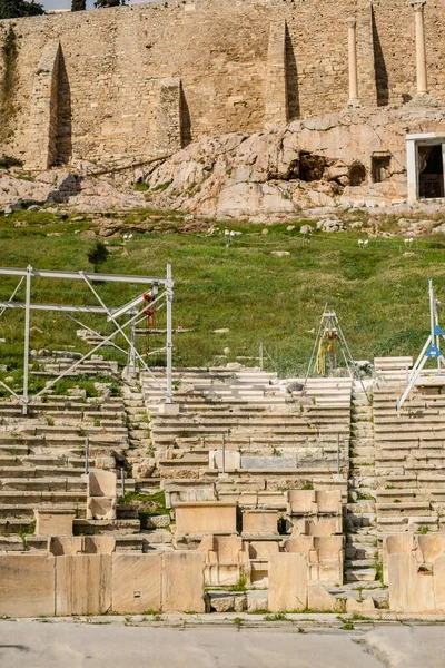 Atene Grecia Febbraio 2020 Rovine Del Partenone Sull Acropoli 447 — Foto Stock