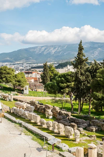 Atene Grecia Febbraio 2020 Rovine Del Partenone Sull Acropoli 447 — Foto Stock