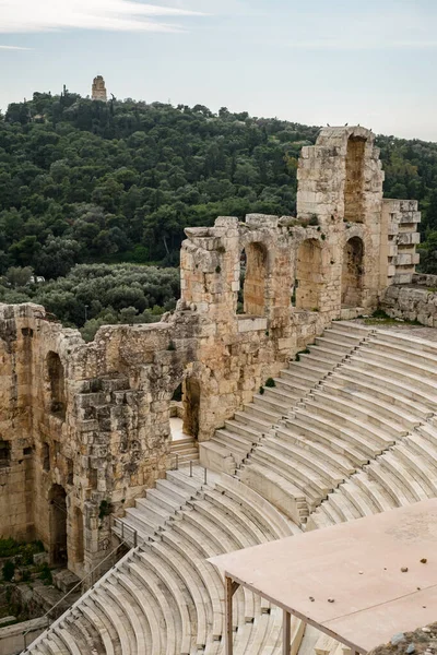 Atene Grecia Febbraio 2020 Rovine Del Partenone Sull Acropoli 447 — Foto Stock