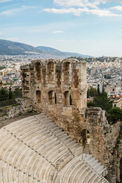 Atenas Grecia Febrero 2020 Ruinas Del Partenón Acrópolis 447 Atenas — Foto de Stock