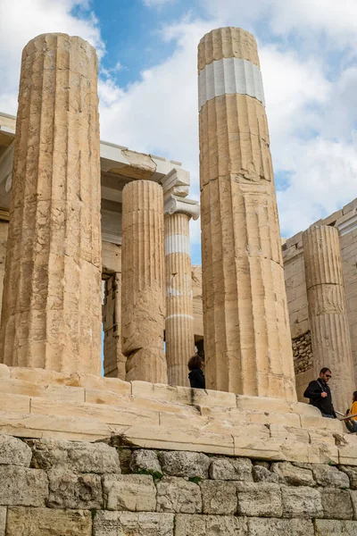 Atenas Grecia Febrero 2020 Ruinas Del Partenón Acrópolis 447 Atenas — Foto de Stock