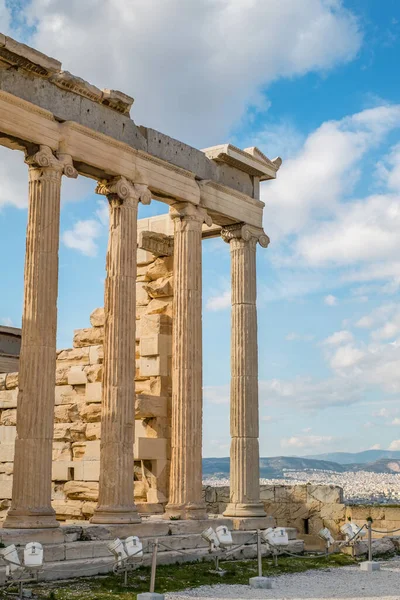 Atenas Grecia Febrero 2020 Ruinas Del Partenón Acrópolis 447 Atenas — Foto de Stock