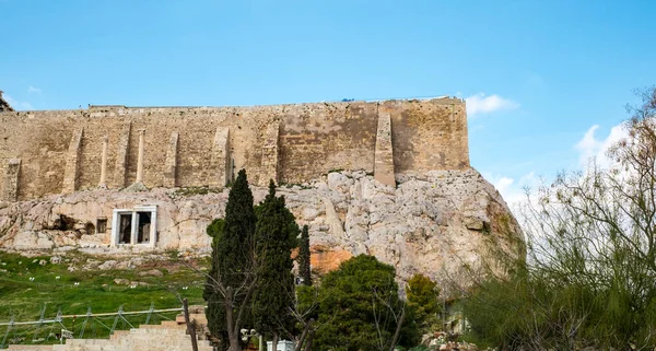 Atenas Grecia Febrero 2020 Ruinas Del Partenón Acrópolis 447 Atenas — Foto de Stock