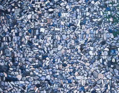 Eski mavi taşların asfaltları