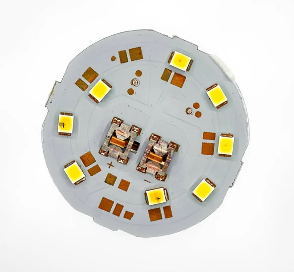Led Lamp Printed Circuit Board View — Stock Photo, Image