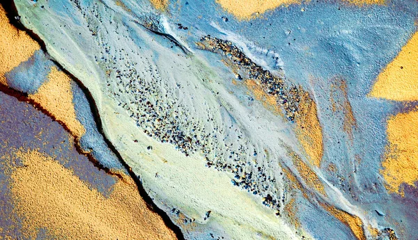 Abstract Color Sand Texture Kaolin Mine Royalty Free Stock Images