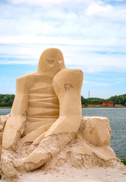 Ruse City Bulgaria September 2015 International Sand Sculpting Festival Located — 图库照片