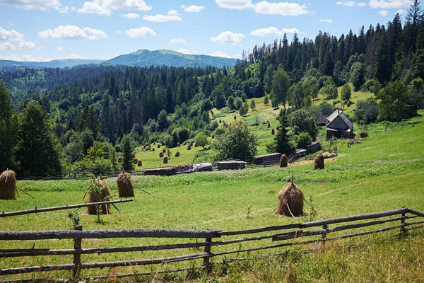 Plateau in Carpathian mountains