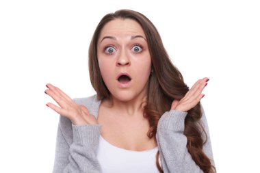 Studio sürpriz genç kadın