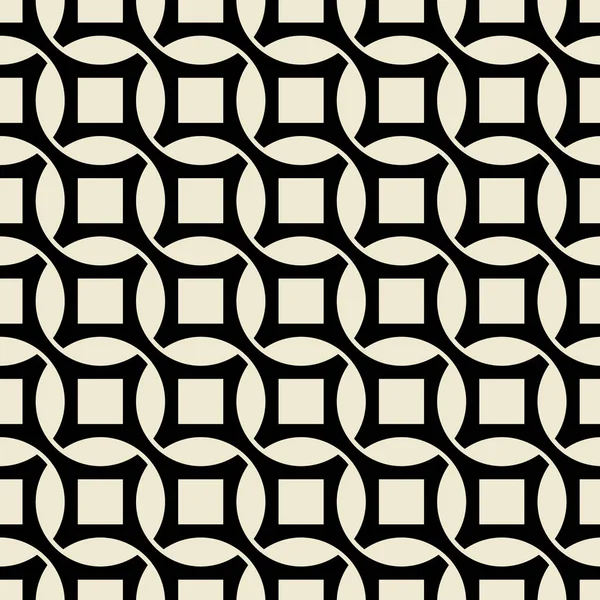 Vintage pattern in black and beige colors — Stock Vector