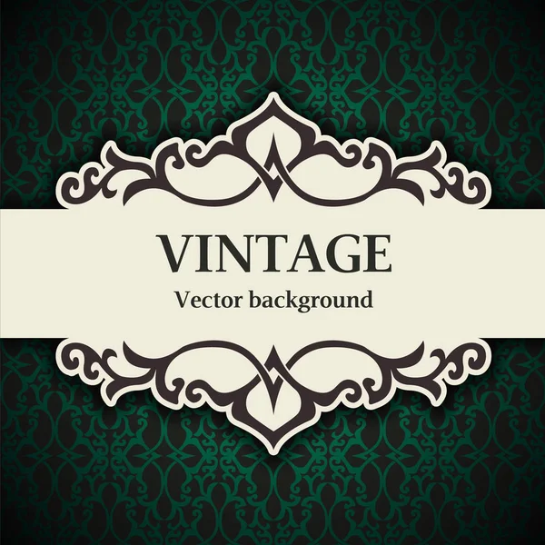 Bela moldura vintage — Vetor de Stock