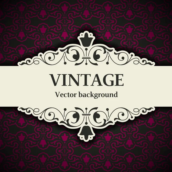 Fundo floral vintage — Vetor de Stock