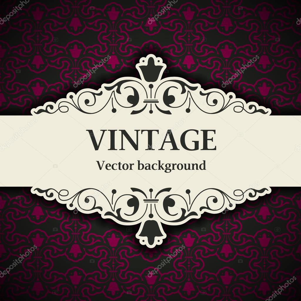 Vintage floral background