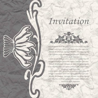 Vintage davet arka plan 