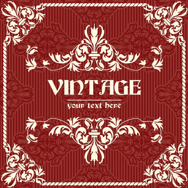 Vector Illustration Vintage Background Place Text — Stock Vector