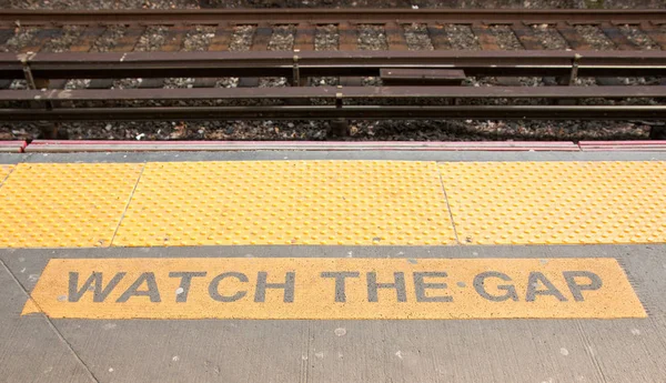 Watch the gap at a railroad statatiion