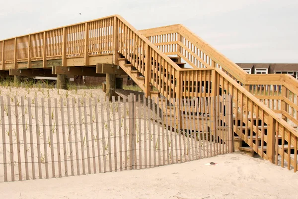 Stairs over the dunes in Fire Island — Stock Photo, Image