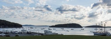 Bar Harbor Maine liman manzaralı