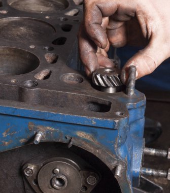 Repair car engine clipart