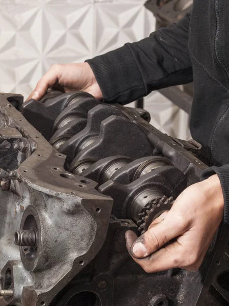 Reparar motor de coche — Foto de Stock