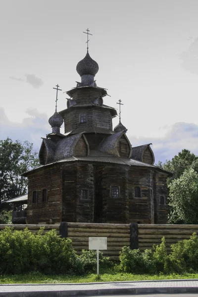 Igreja cristã de madeira velha — Fotografia de Stock