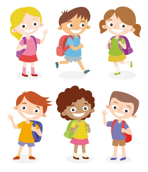 Geri okul çocukları için ayarla