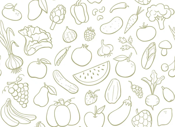 meyve ve sebze seamless modeli.
