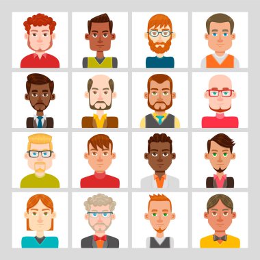 Erkekler avatar seti