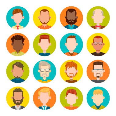 Erkekler avatar seti