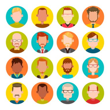 Erkekler avatar seti