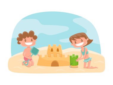 Kumdan kale yapma çocuklar.