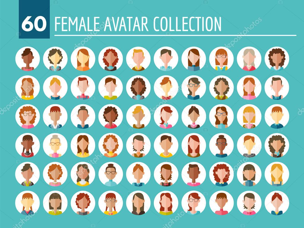 60 Female Avatar Collection