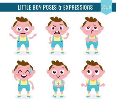 Küçük çocuk pozlar ve ifadeler (Vol. 3 / 8)