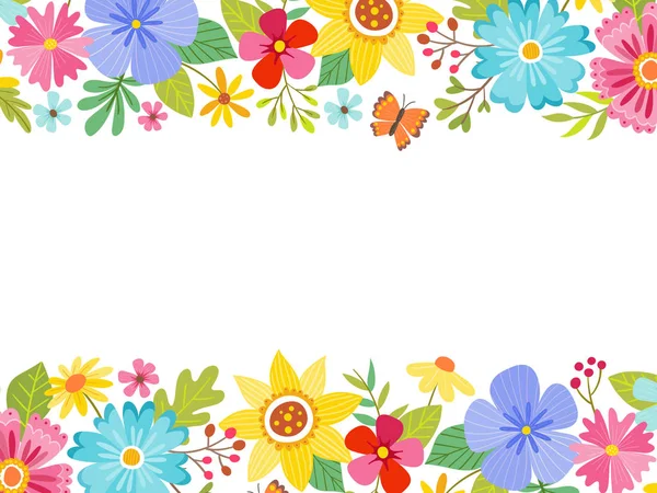 Πολύχρωμο άνοιξη floral φόντο — Διανυσματικό Αρχείο