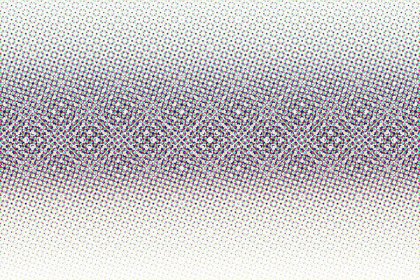 Abstract vector halftone glitched achtergrond — Stockvector